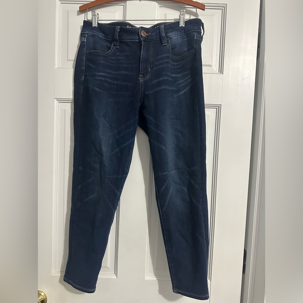 American Eagle Outfitters Blue Jegging Crop Denim